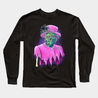 Zombie Queen Elizabeth Long Sleeve T-Shirt